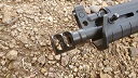 Short, 6 Port Muzzle Brake for AK47 14x1 LH